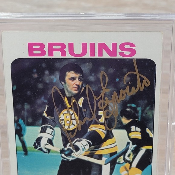 Phil Esposito 1975 Topps Phil Boston Bruins Signed Hockey Card Autographed - Picture 4 of 6